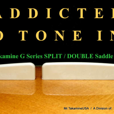 Takamine G Series SPLIT / DOUBLE Saddle Set - Genuine OEM Part 