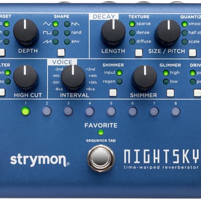 Strymon NightSky Time-Warped Reverberator | Reverb