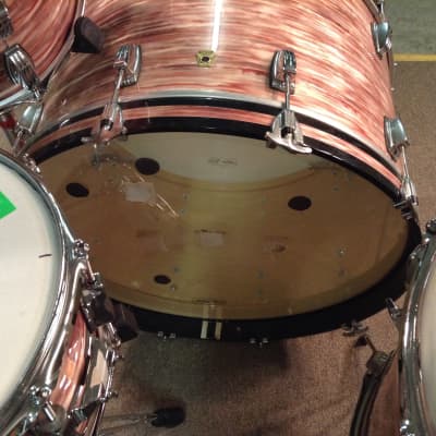 Bun E. Carlos’s Ludwig 2012 Pink Oyster Legacy 24,16,13,12,14×6.5 Matching Snare, Ultra Rare! image 13