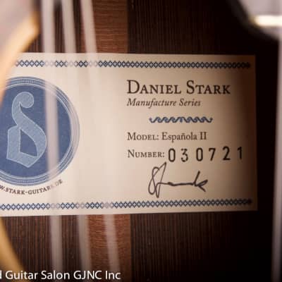 Daniel Stark "Espagnola II" classical guitar  Spruce/Wenge B & Sides image 23