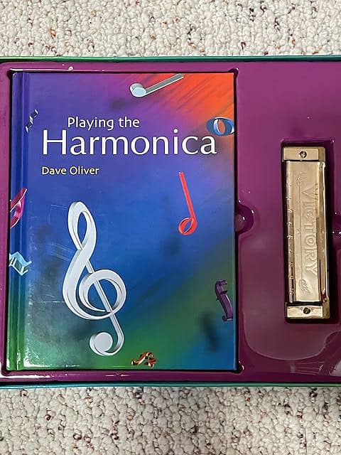 Playing the Harmonica, Dave Oliver Book and Harmonica image 1