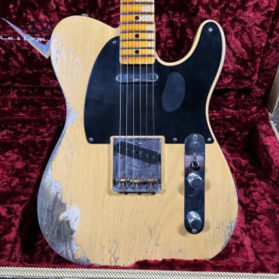 Fender Custom Shop Limited Edition 70th Anniversary Broadcaster Heavy Relic 2020 - Aged Nocaster Blonde image 1