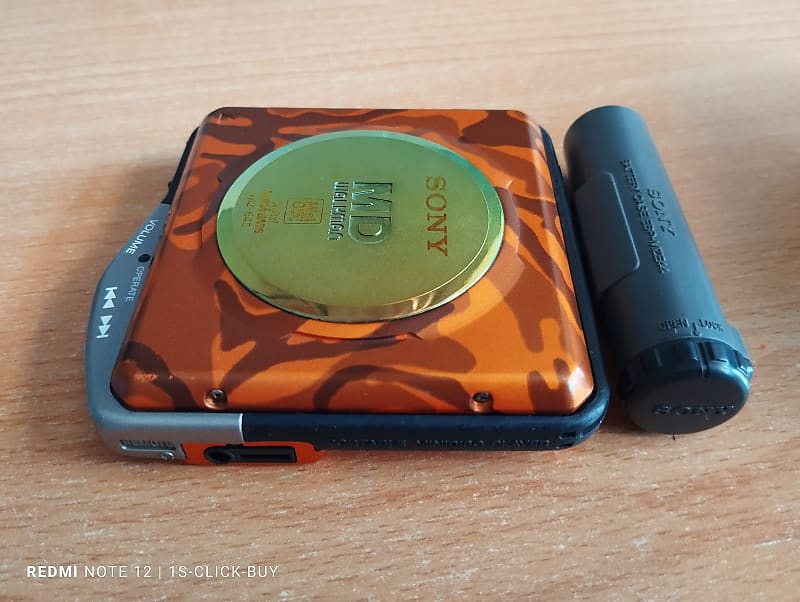 SONY WALKMAN ウォークマン MZ-E45 オレンジ Sony MZ-E45 Mini Disc MD Walkman Player Mega Bass Camoflage