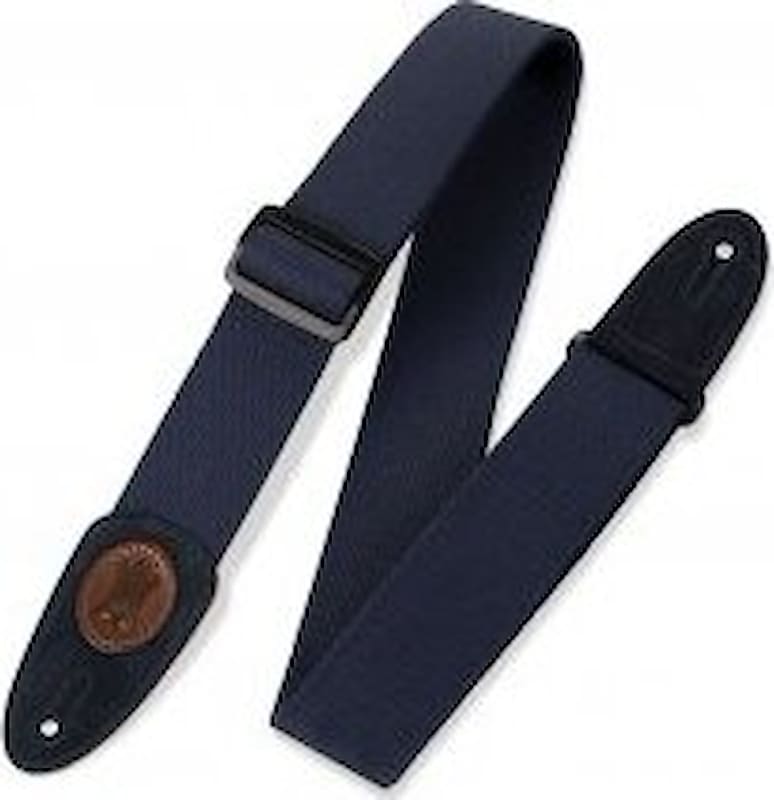Levy's 2" wide navy cotton guitar strap. Reverb