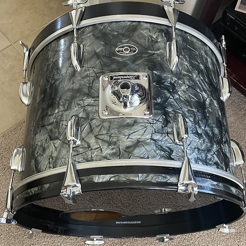 Slingerland 20x14 bass drum. 1970s - Black Diamond Pearl wrap. image 1
