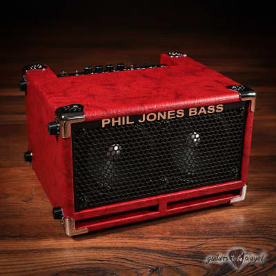 Phil Jones Bass BG-110 Bass Cub II 2x5” 110W Combo Amp w/ Carry Bag - Red image 2