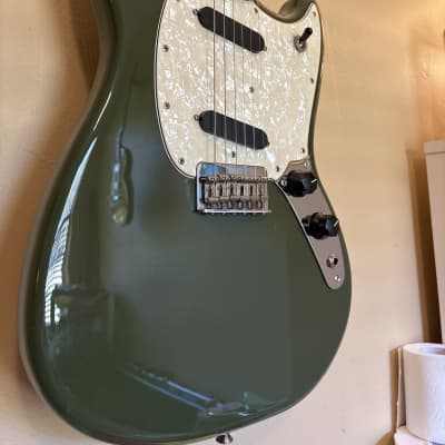 Fender Japan '69 Reissue Mustang MG69-60 Aged Surf Green 1987 | Reverb