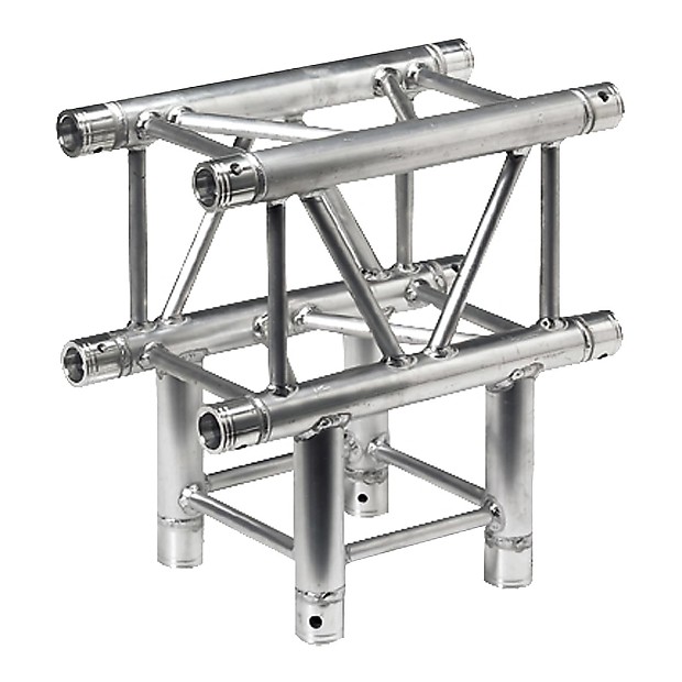 Global Truss SQ-4129 F34 12" Square Truss 1.64'/0.5m 3-Way T-Junction image 1