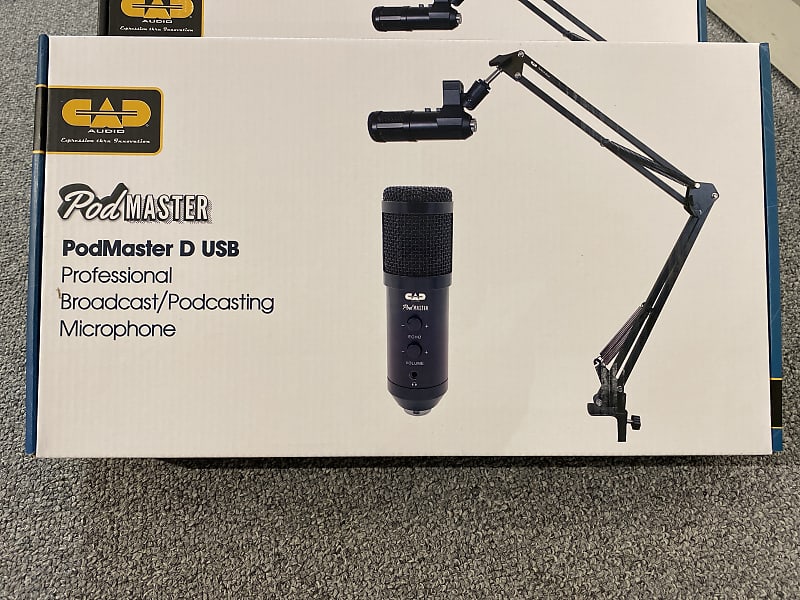 CAD PodMaster D USB Professional Broadcast/Podcasting Microphone Set With Boom image 1