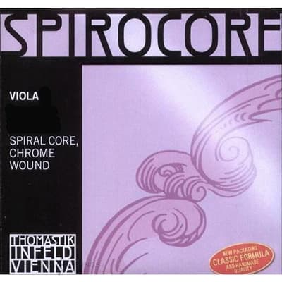 Thomastik-Infeld Spirocore Viola Strings-C- Chromesteel Wound/Stranded Steel Core image 1