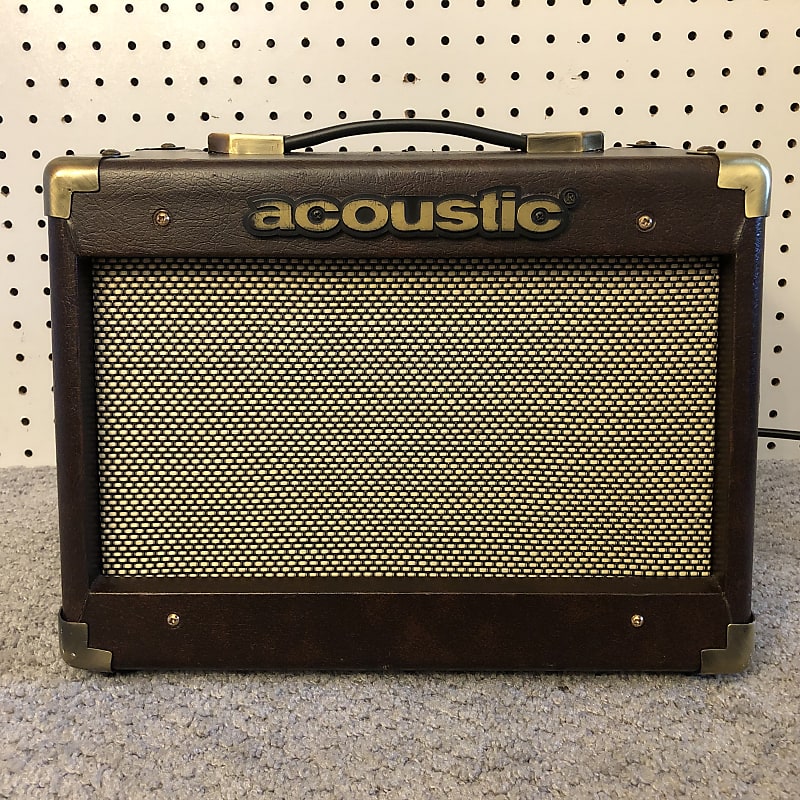 Acoustic A15 15W 1x6.5" Acoustic Instrument Combo Amplifier Brown image 1