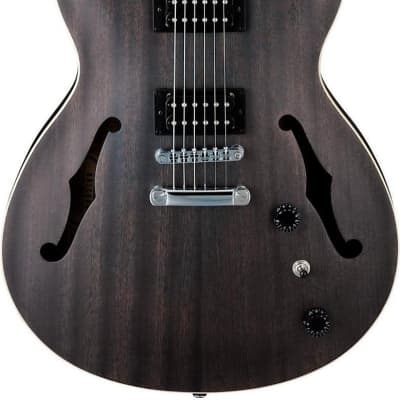 Ibanez Artcore AS53 Semi-Hollow Electric Guitar Flat Transparent Black image 6