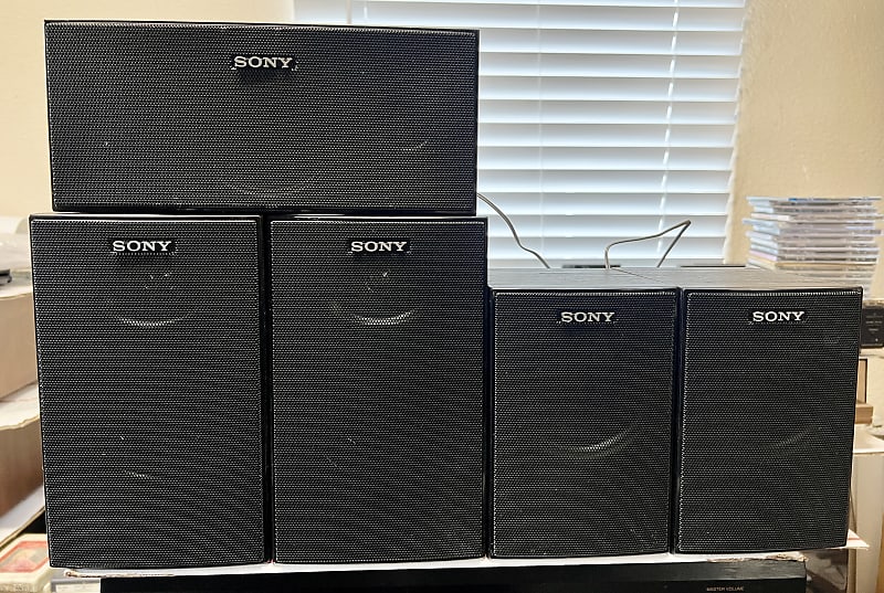 Sony Surround Sound Speakers (2)SS-SRP7000, (1) SS-CNP900, (2)SS-MSP7000  			