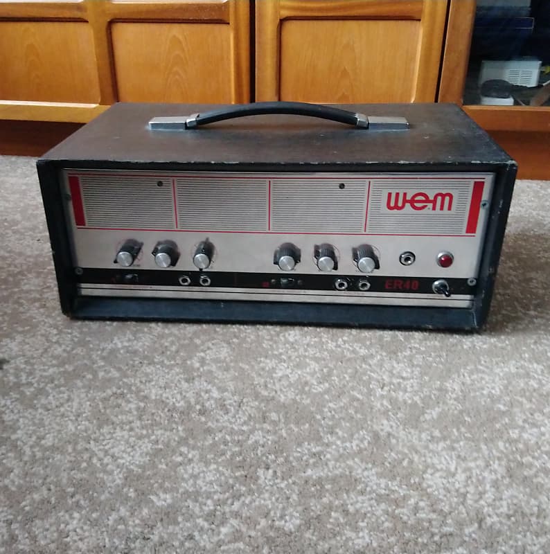 VINTAGE WEM ER40 AMP Head Late 1960s Reverb UK