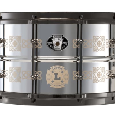 Ludwig LW0814JR Jim Riley Signature Black Magic 8x14" Stainless Steel Snare