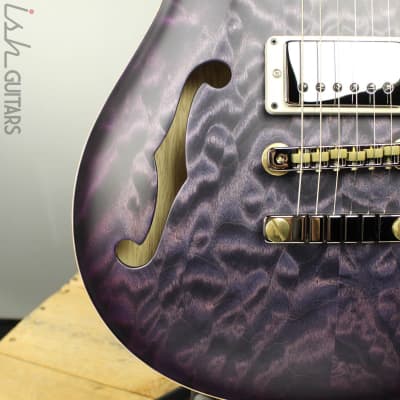 Paul Reed Smith PRS McCarty 594 Semi-Hollow Wood Library Faded Purple Burst Satin image 5