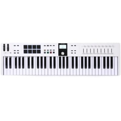 Arturia KEYLAB61-ESS-3-WH 61-Key KeyLab Essential 3 Keyboard Controller, White image 1
