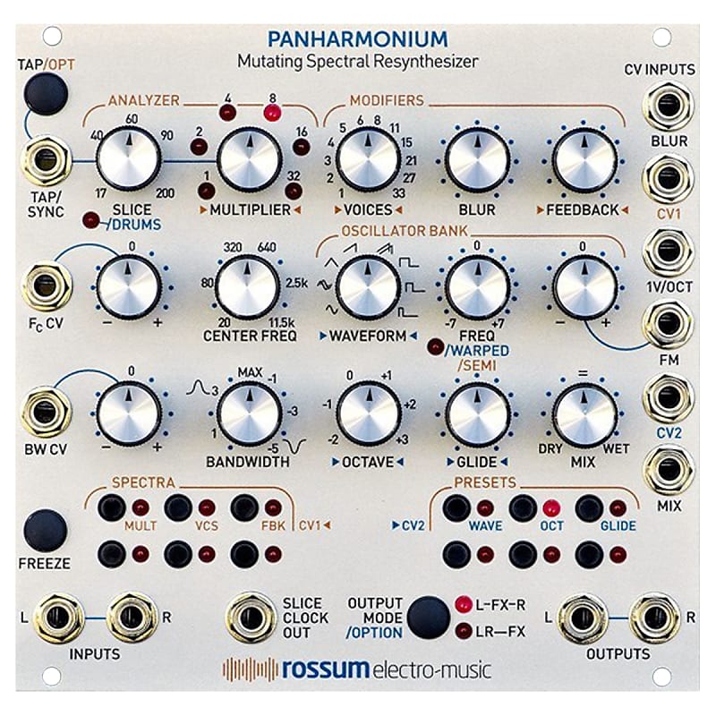 Rossum Electro-Music Panharmonium Mutating Spectral Resynthesizer Eurorack Module image 1