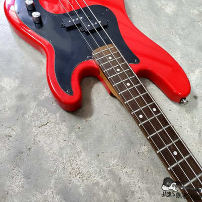 Hondo Deluxe MIJ Short Scale P-Bass Clone (Late 1970s, Hot Rod Red) imagen 12
