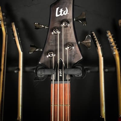 ESP LTD B-204SM Bass Guitar - See Thru Black Satin image 4