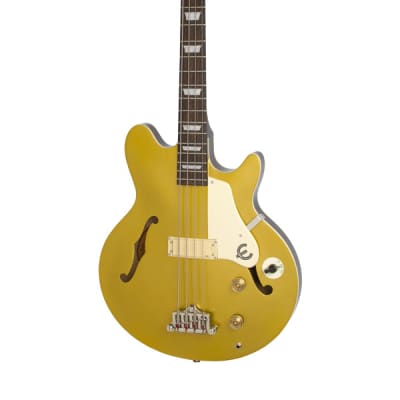 Epiphone Jack Casady Semi-Hollowbody Bass Guitar - Metallic Gold for sale