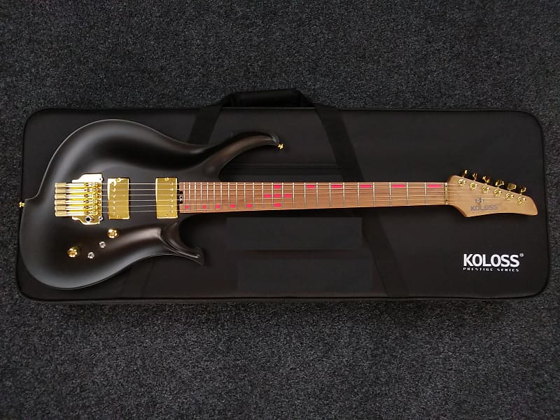 KOLOSS X6 Aluminum body electric guitar Black image 1