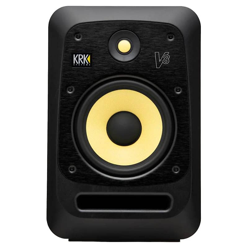 KRK V8 Series 4 2-Way 8" Active Studio Monitors (Pair) 2016 - 2021 - Black image 1