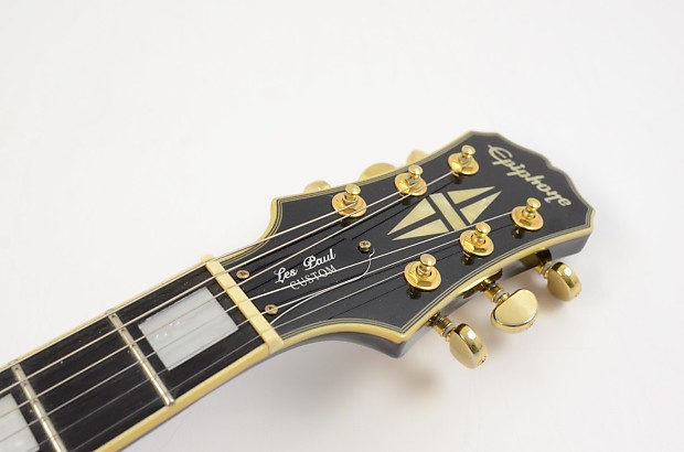 2011 Epiphone Les Paul Custom Electric Guitar Black w OHSC