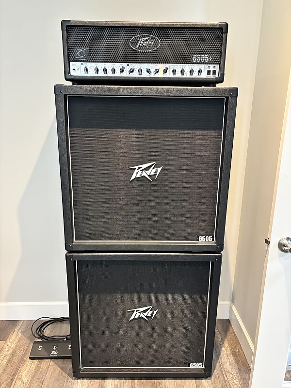 Peavey 6505+ 120W USA made full stack amplifier with matching USA made cabinets image 1