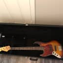 left handed active Fender Jazz Bass JB-62 with hard shell case