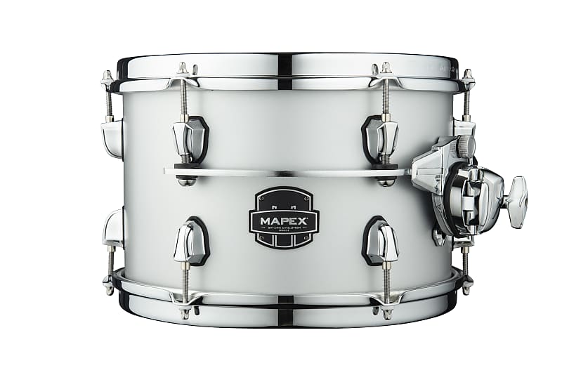 Mapex Saturn Evolution 12x9" Iridium Silver Lacquer w/Chrome Hardware Drum Rack Tom Tom Maple-Walnut | NEW | WorldShip | Dealer image 1