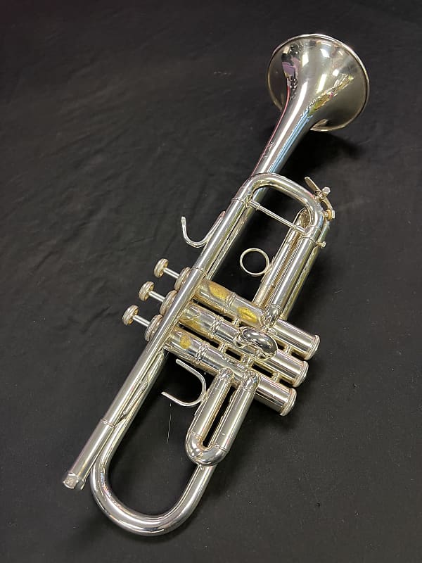 Silver Plated Vincent Bach 229 Large Bore 'C' Trumpet 25H | Reverb
