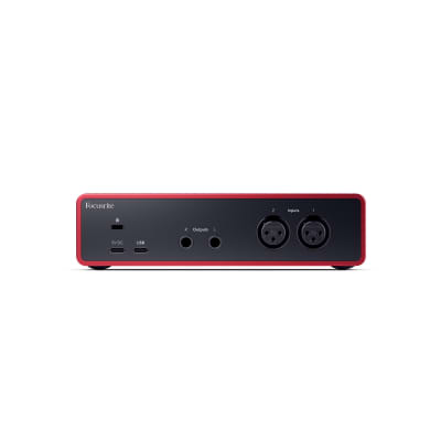 Focusrite Scarlett 2i2 4th Gen USB Audio Interface with Closed-Back Studio Headphones and XLR Cables (2) (4 Items) image 2