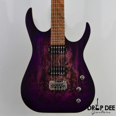 Skervesen Mirage 6 Electric Guitar w/ Case (1410)-Purple Burst for sale