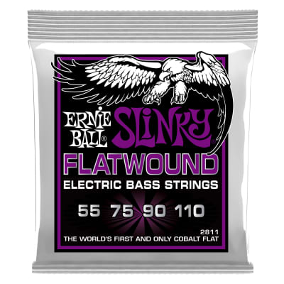 Ernie Ball Power Slinky Flatwound Electric Bass Strings - 55-110 Gauge image 3