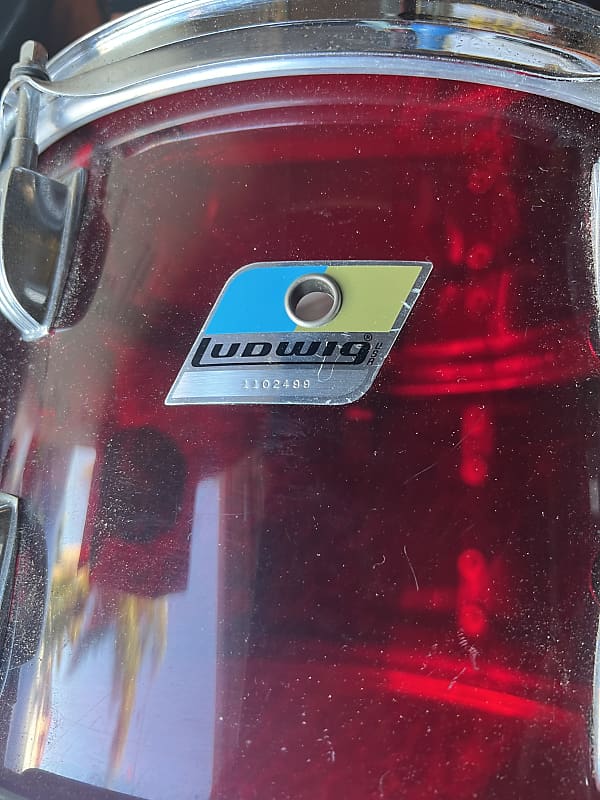 ludwig red vistalite