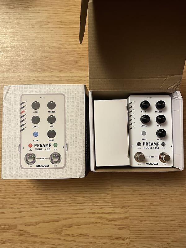 Mooer Preamp Model X X2 Pedal Guitar Amp Cab Sim Pedal Reverb