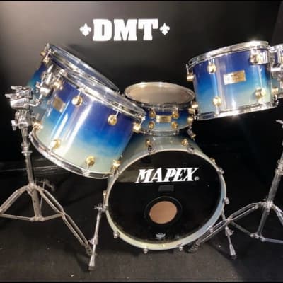 Mapex Orion 6 pc Kit w/ Gold Lugs - Blue Fade-FREE shipping! Daves Music & Thrift image 1