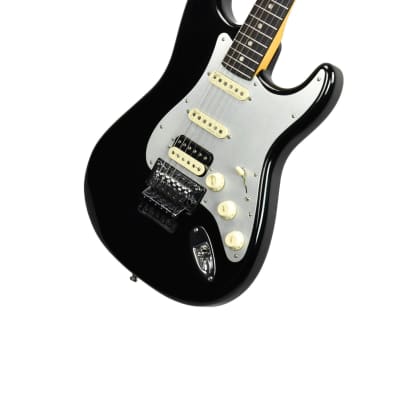 Fender American Ultra Luxe Stratocaster Floyd Rose HSS in Mystic Black US210072427 image 5