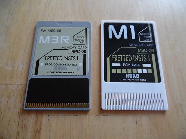 KORG M3R+DRUMS1 DATA MEMORYカード DRUMS Korg M1 PCM Memory Cards MSC-03 + MPC-03 for M1/M1R/M3