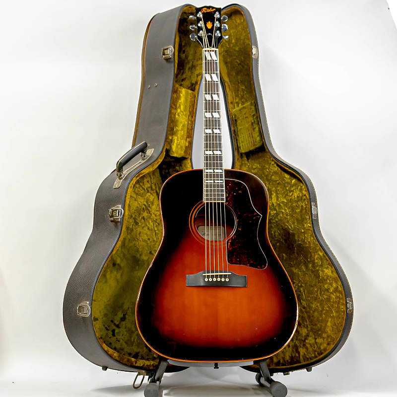1970s Hayashi Rider Custom Model J-410 Dreadnought Acoustic Guitar with Case image 1