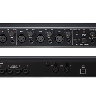 TASCAM US-4x4 USB Audio Interface. Free XLR Cables. image 2