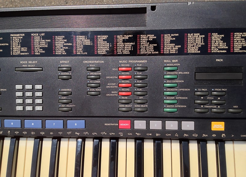 Yamaha PSR-4500 FM Synthesizer 1989 Flagship DASS 12 Bit