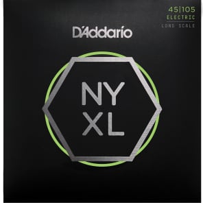 D'Addario NYXL45105 Nickel Wound Bass Guitar Strings Light Top / Med Bottom 45-105 Long Scale