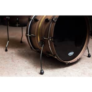 T Berger Drums Mahogany/Walnut/Brass Drum Set - 22x16 / 10x7 / 16x16 image 7
