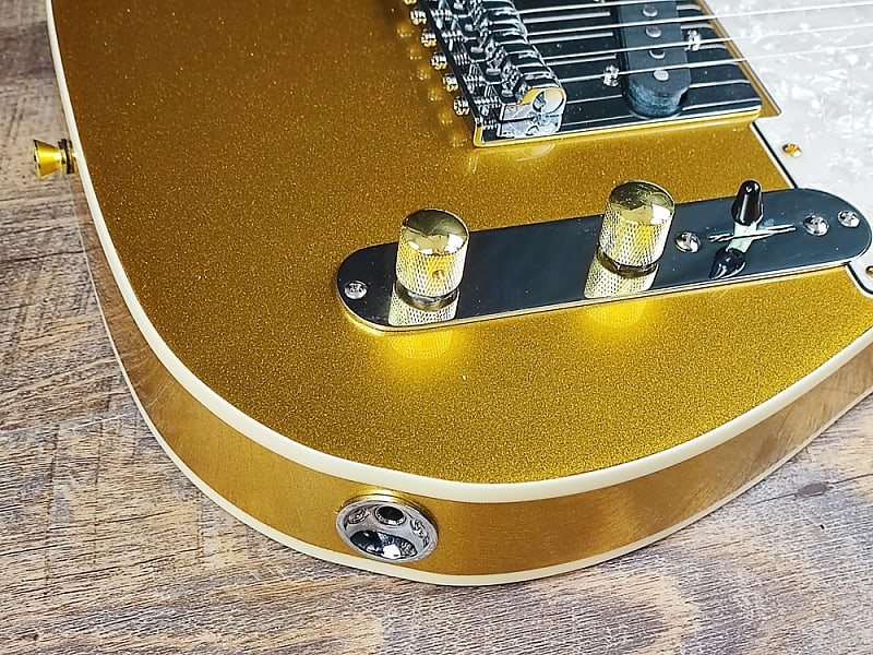 MyDream  Partcaster  Custom Built - Gold and Silver Babicz image 1