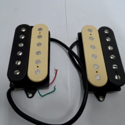 Ernie Ball Music Man AXIS EX, Van Halen EVH Signature SET of 2 Vintage Genuine USA DiMarzio Custom B1 Bridge & N2 Neck Humbucker Pickups 4 conductor Black & Cream Zebra BHWB1BCL 373963 & BHNN2BCL 373966 N1 90's image 2