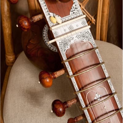 Banjira STRSN-L | Standard Sitar with Padded Gig Bag, Light Brown. New with Full Warranty! image 6