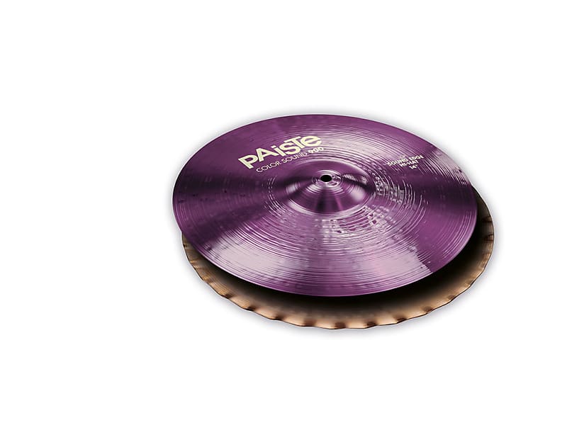 Paiste 900 Series Color Sound Purple 14 Sound Edge Hi Hat Cymbals image 1