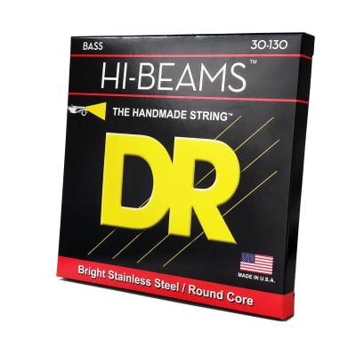 DR Strings Hi-Beam Stainless Steel Bass Strings: 6-String Medium To Heavy 30-130 image 3